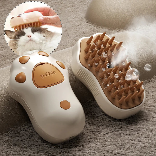 Cepillo de Vapor 3 en 1 para Mascotas